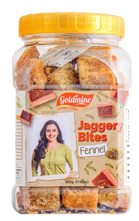 Goldmine Jaggery Bites Fennel - 500g