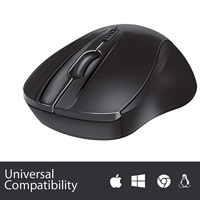 Quantum QHM262W Cordless Wireless Mouse (Black)