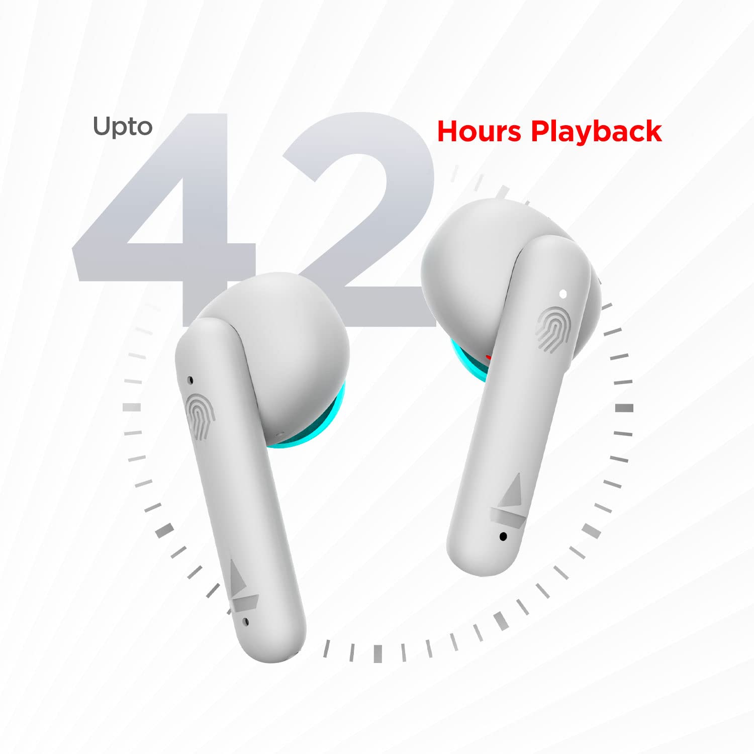 boAt Airdopes 141 Bluetooth Truly Wireless in Ear Earbuds with 42H Playtime, Beast Mode(Low Latency Upto 80ms) for Gaming, IPX4 Water Resistance, ENx Tech, IWP, Smooth Touch Controls(Cyan Cider)