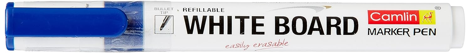 Camlin Kokuyo PB White Board Marker Pen, Blue (Pack of 10)