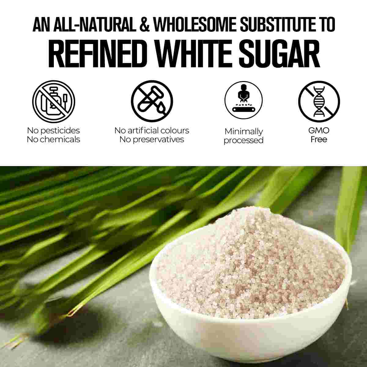Safe Harvest Khandsari Sugar - 1Kg