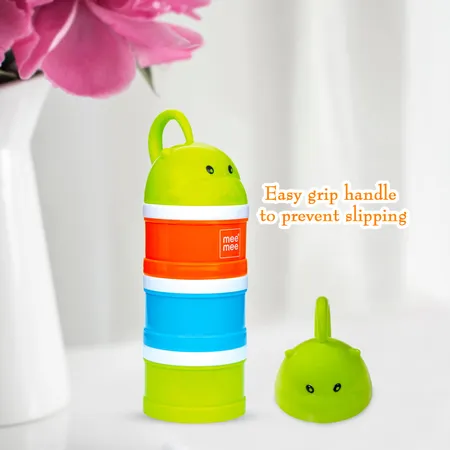Mee Mee Multi Storage Milk Powder & Food Container Microwavable (Multicolor) (Travel Friendly) - 1 Set