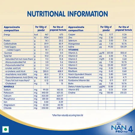 Nestle Nan Pro 4 Follow Up Formula Powder For Older Infants - 400g