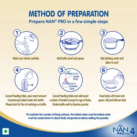 Nestle Nan Pro 4 Follow Up Formula Powder For Older Infants - 400g