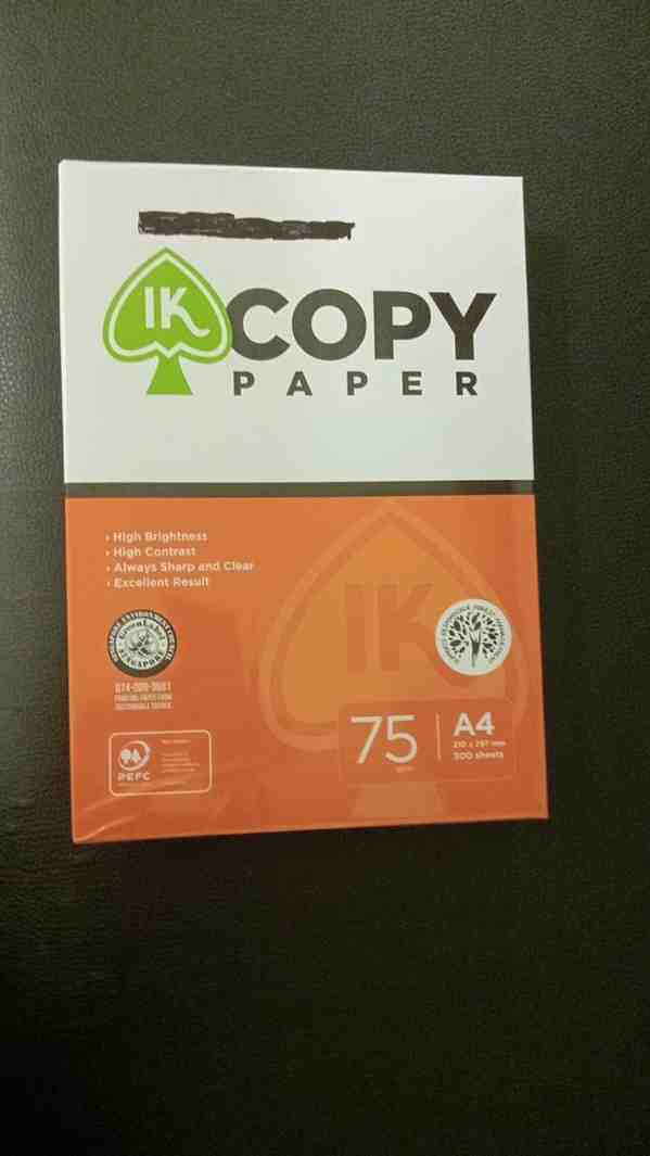 IK Copy Paper - 75GSM 500 Sheets A4 Paper