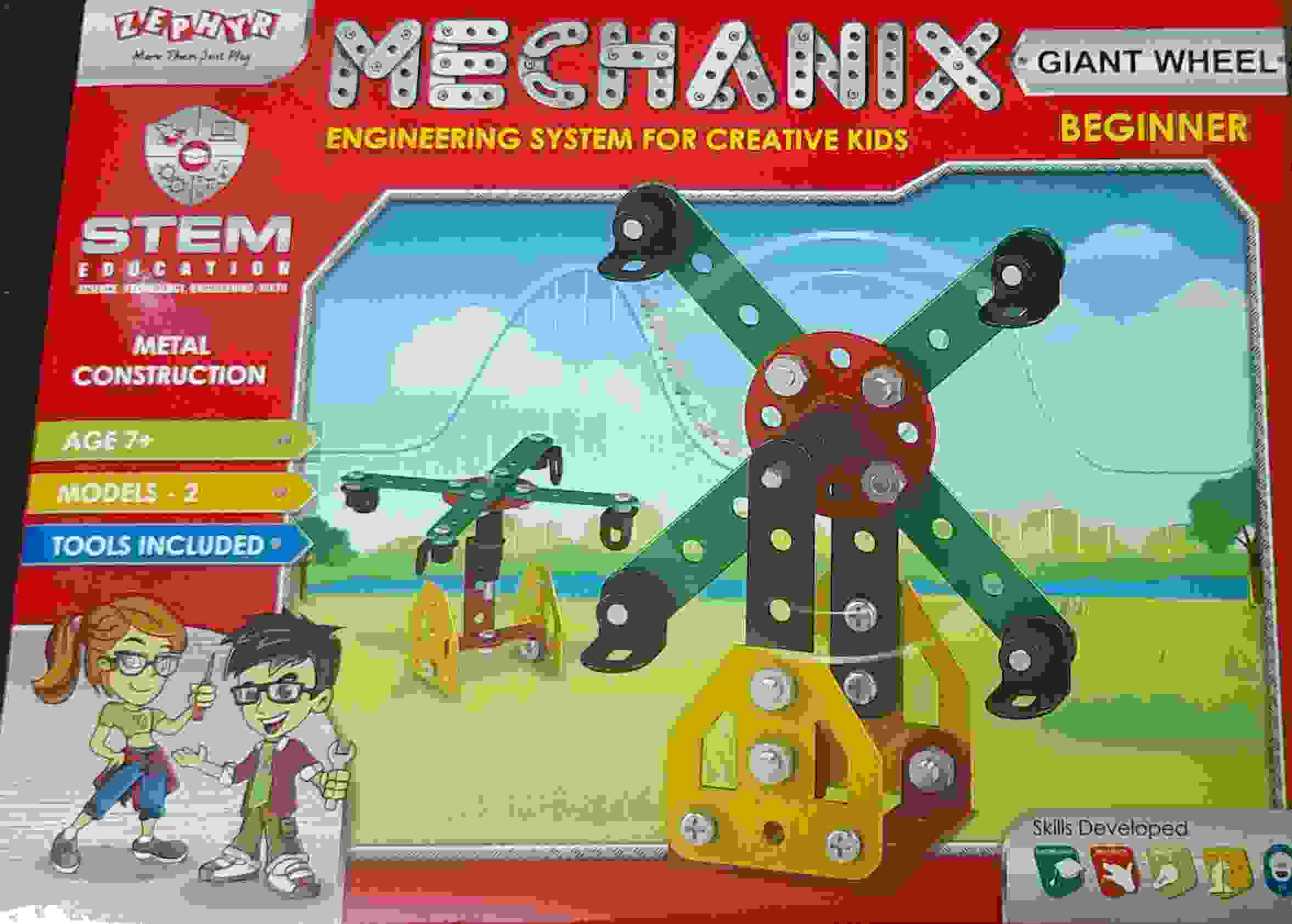 MECHANIX Bulldozer,DIY Stem and Education Metal Construction Set, for Boys & Girls 6 yr+, Return Gifts Set