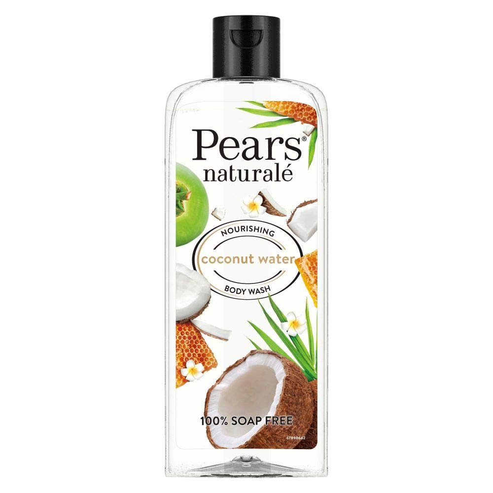 Pears Naturale Nourishing Coconut Water Bodywash With Glycerine, Soap Free, Paraben Free, Eco Friendly, Dermatologically Tested, 250 ml