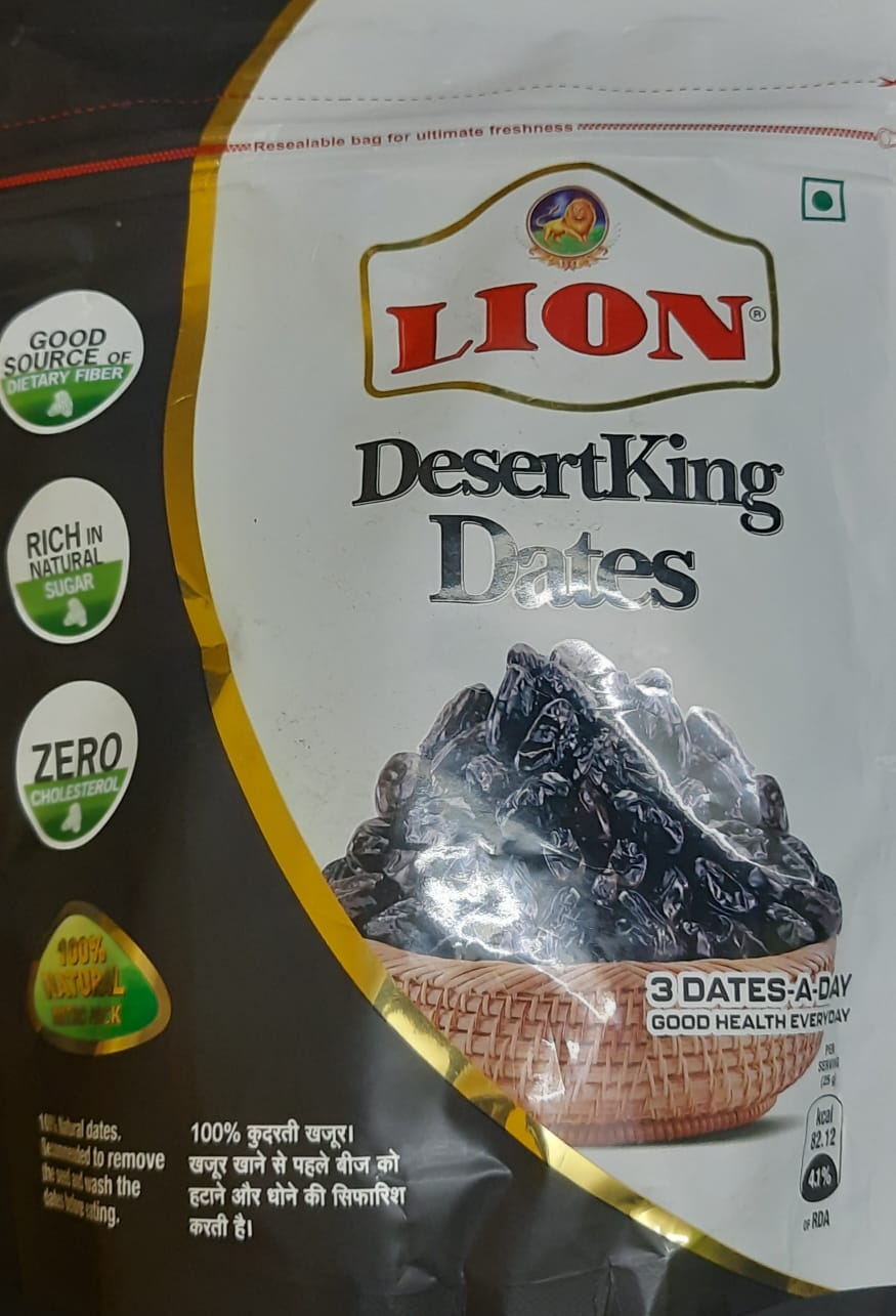 LION Dates - Desert King Black Dates  - 500Grm