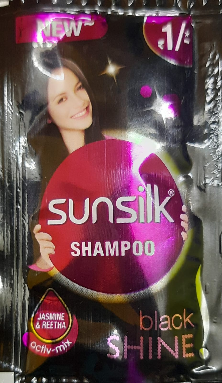 Sunsilk Shampoo Black Shine - 6ML (Pack of 16)