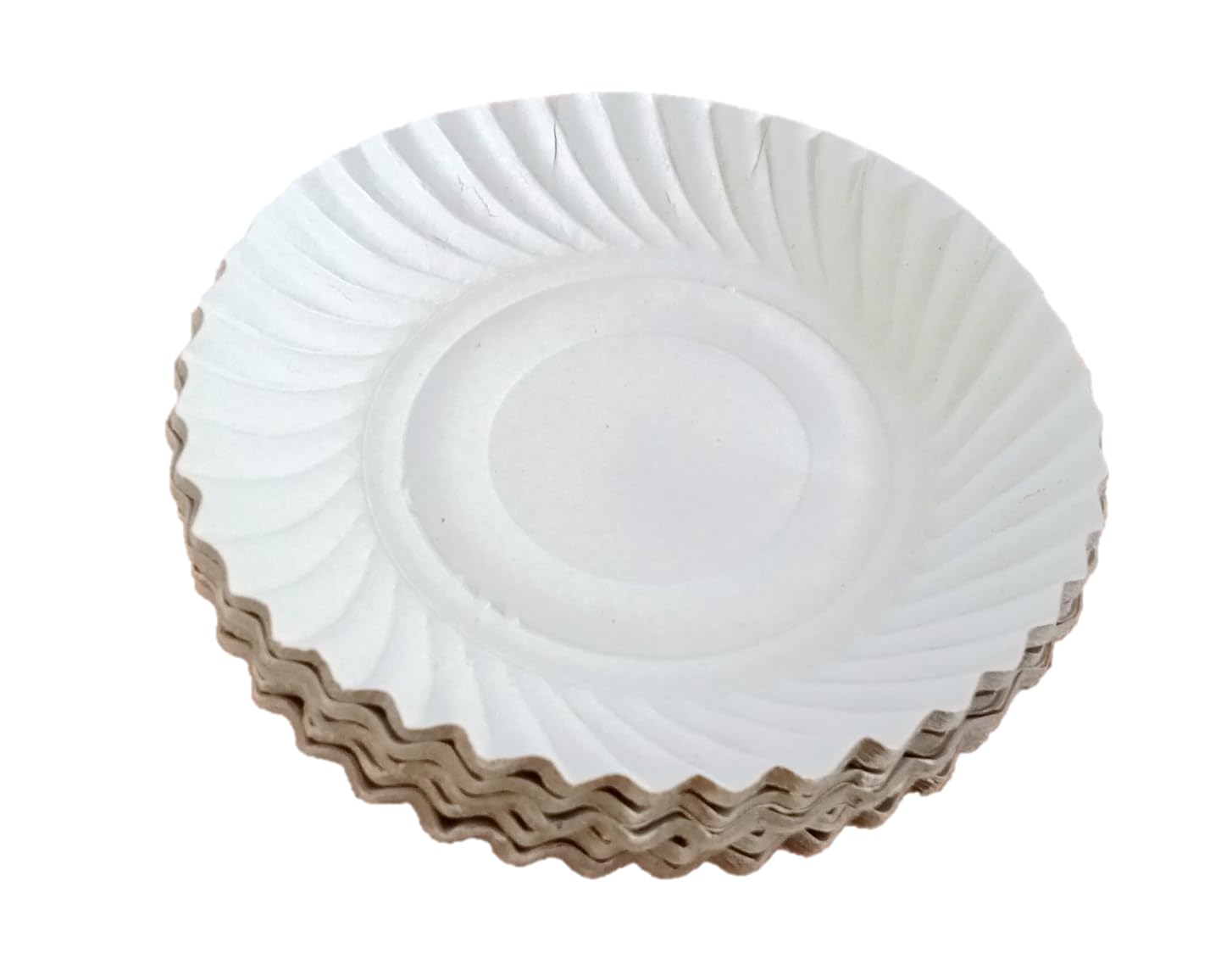 Biodegradable 9 inch Round White Paper Plates, for Parties and Family Events, Disposable Pack of 20 Plates