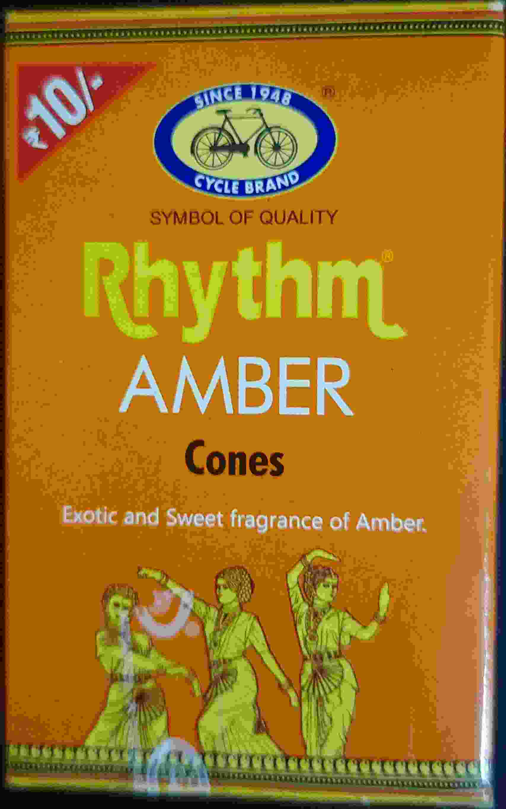 Cycle brand RHYTHM Amber Cone - Exotic & Sweet Fragrance of Amber