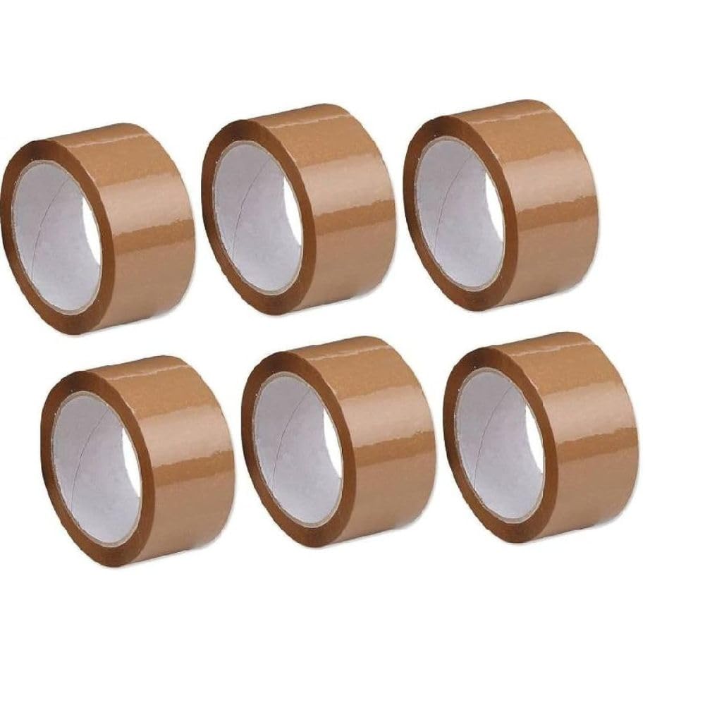 Parcel Tape / Brown Tape (Pack of 06) - 48mm x 50