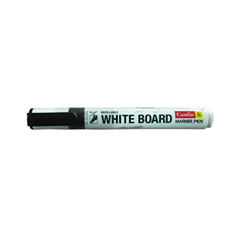 Camlin Whiteboard Marker Pen, Black (Pack of 10)