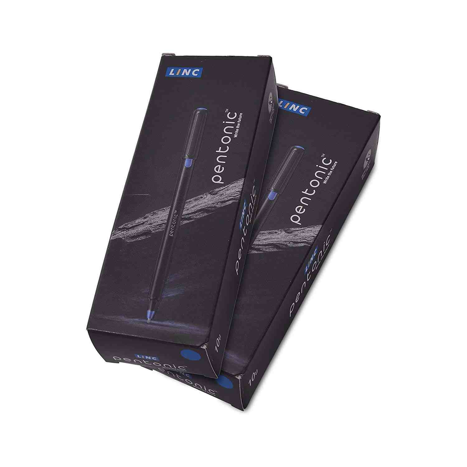 Linc Pentonic 0.6mm Needle Point Liquid Gel Pens - Pack of 10 (Blue)