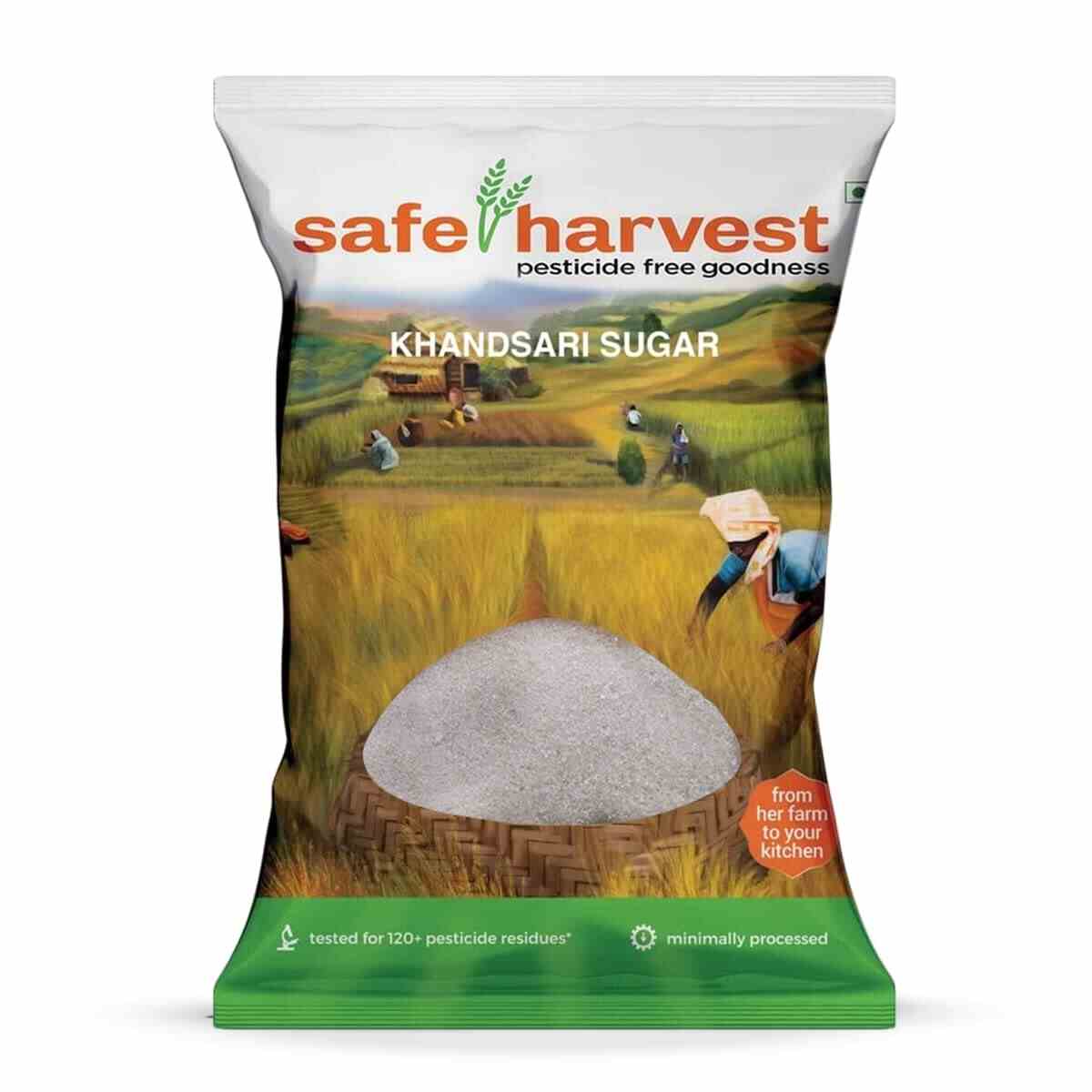 Safe Harvest Khandsari Sugar - 1Kg