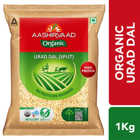 Aashirvaad Nature's Super Foods Organic Urad Dal - உளுத்தம் பருப்பு - Paruppu - 1Kg