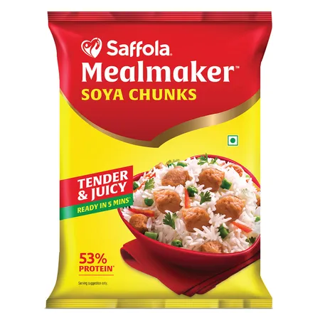 Saffola Soya Chunks Mealmaker - சோயா சங்ஸ் மீல்மேக்கர் - 200g