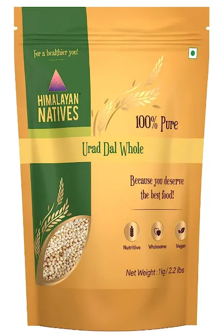 Himalayan Natives Premium Quality Urad Dal Whole - முழு உளுத்தம் பருப்பு - Paruppu - 1Kg