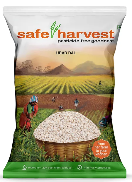 Safe Harvest Urad Dal Split - உளுத்தம் பருப்பு Split - Paruppu - 500g