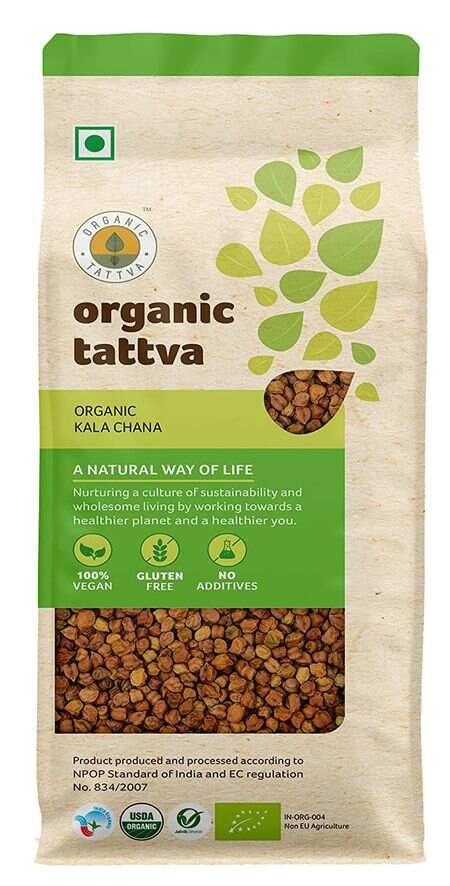 Organic Tattva Kala Chana - கலா சனா - Kadalai - 500g