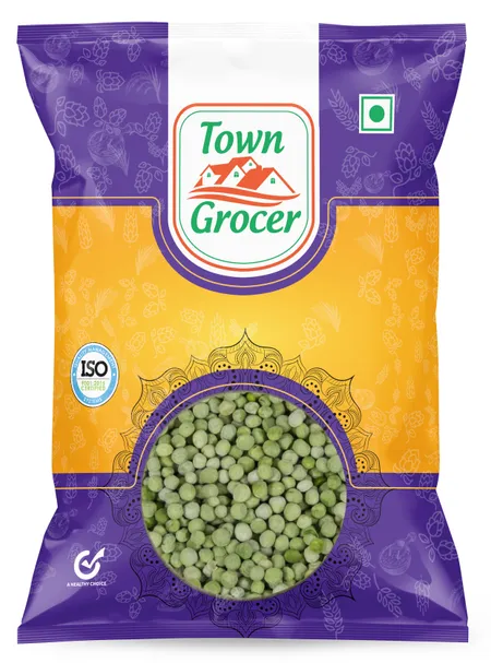Town Grocer Dried Green Peas - உலர்ந்த பச்சை பட்டாணி - Pattani - 500g