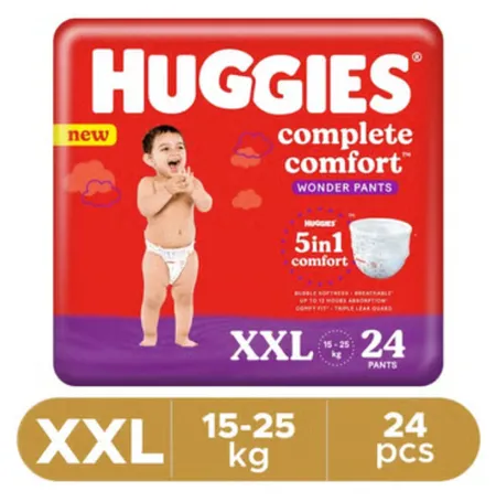 Huggies Complete Care (Pants, XXL , 15-25 kg) - 24 Piece