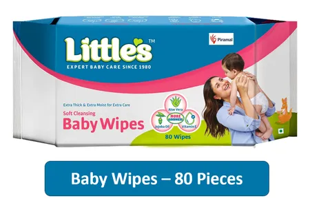 Little's Soft Cleansing Baby Wipes - 80 Wipes