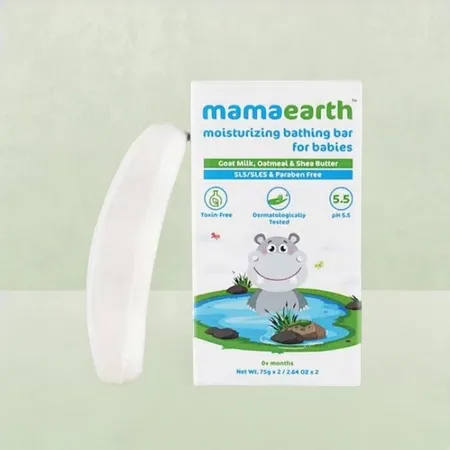 Mamaearth Moisturizing Baby Bath Soap - 2 x 75g