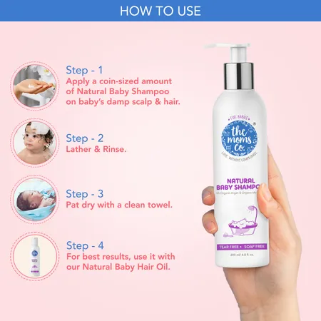 The Moms Co. Tear-Free Natural Baby Shampoo - 200ML