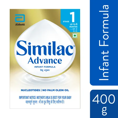 Similac Advance Stage 1 Infant Formula (Up to 6 months) - Box - 400g