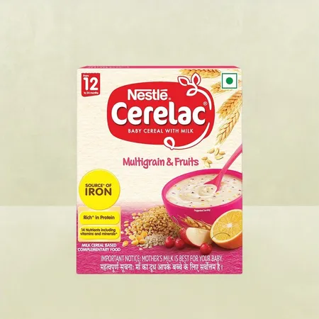 Nestle Cerelac Baby Cereal with Milk, Multigrain & Fruits - Stage 4 (12 to 24 Months) - 300g