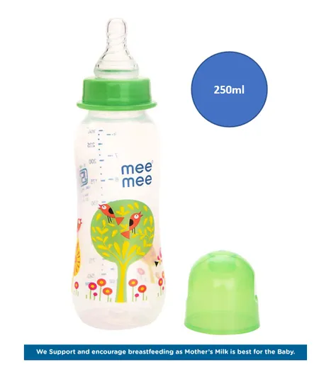 Mee Mee Premium Baby Feeding Bottle with Silicone Nipple 
