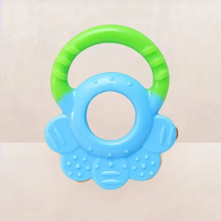 Mee Mee Multi-Textured Silicone Teether Blue Green