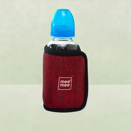 Mee Mee Portable Baby Bottle Warmer with Quick USB Charging Warm Baby Milk Using Battery Pack Maroon