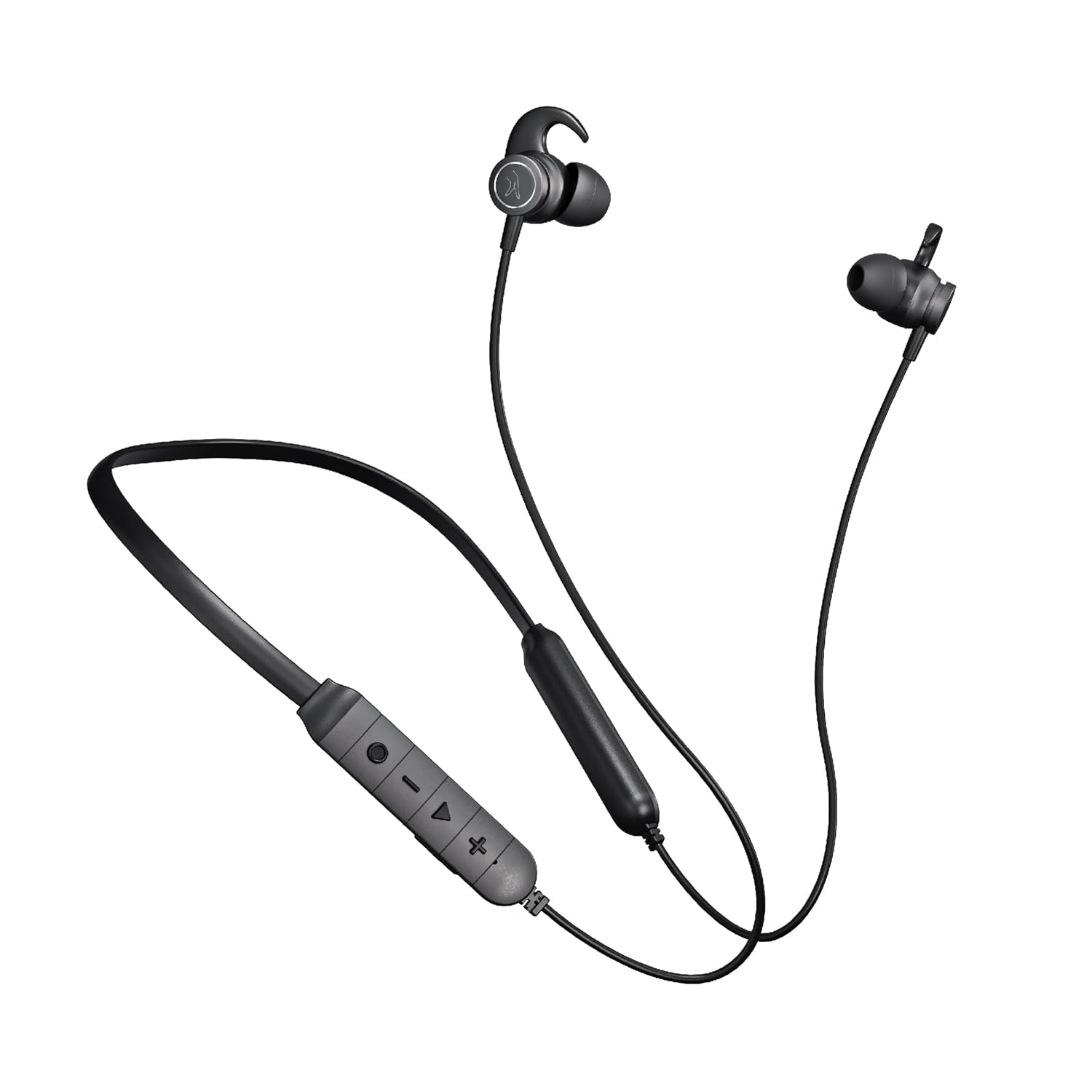 FINGERS FC-Bassitica Wireless in-Ear Bluetooth Neckband Earphones with 50-Hour Playtime, 6 Unique Music Modes, Mic with Surround Noise Cancellation SNC™ Technology, (Rich Grey)